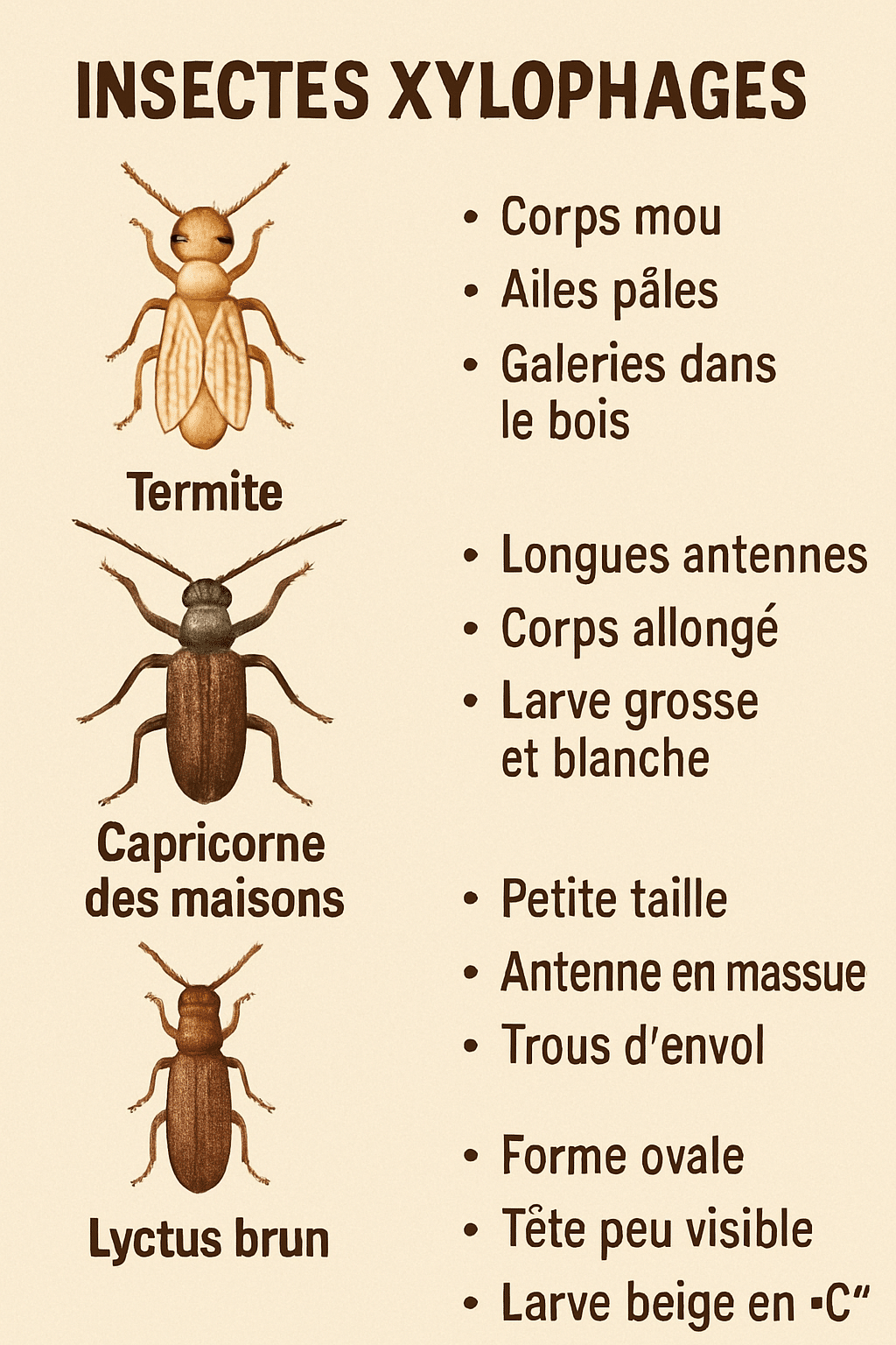 explorez le monde fascinant des insectes xylophages avec notre guide complet sur leur identification, les méthodes de détection et des solutions d'élimination efficaces. protégez votre habitat des nuisibles en apprenant à les reconnaître et à agir rapidement.