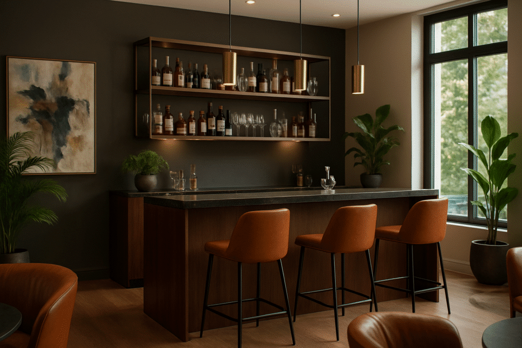 Bar de Salon : Allier Design Contemporain et Convivialité chez Soi