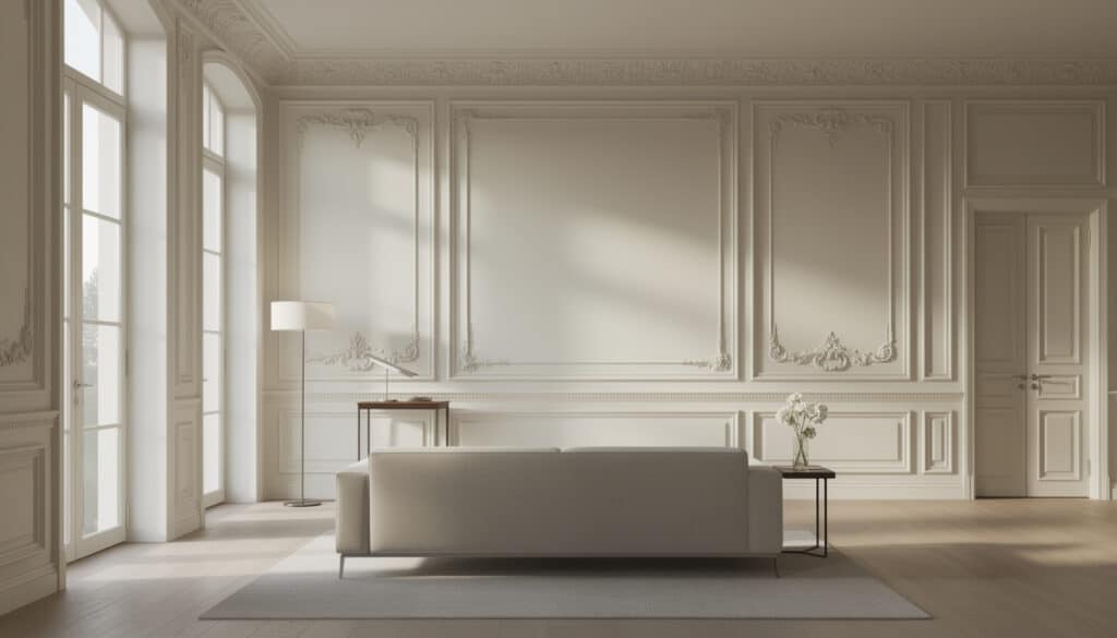 sublimez vos murs grâce à des moulures élégantes et intemporelles qui apportent charme et sophistication à votre intérieur.